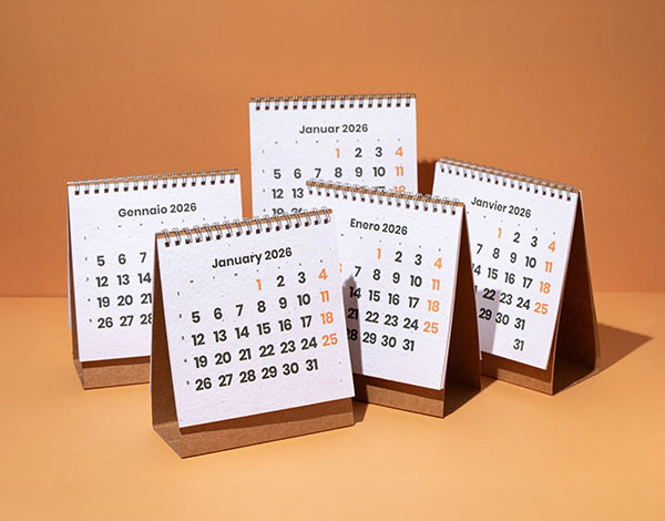 Samenpapier Kalender