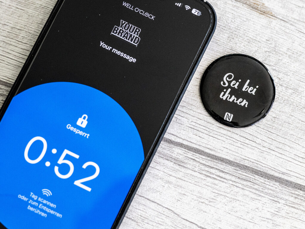 Well O'Clock NFC-Tags.