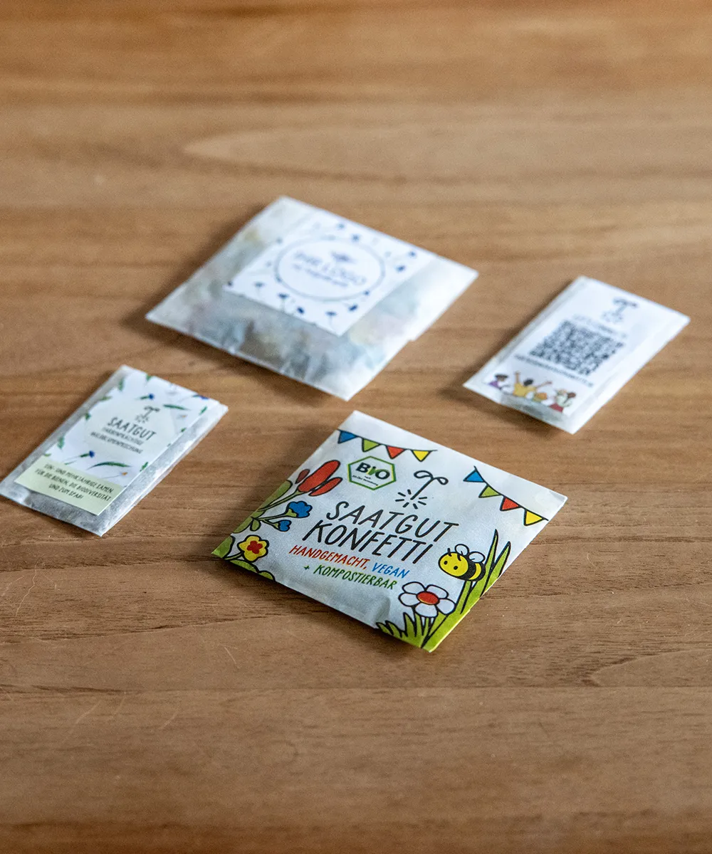 Saatgut Konfetti - Bio Vegan handgemacht