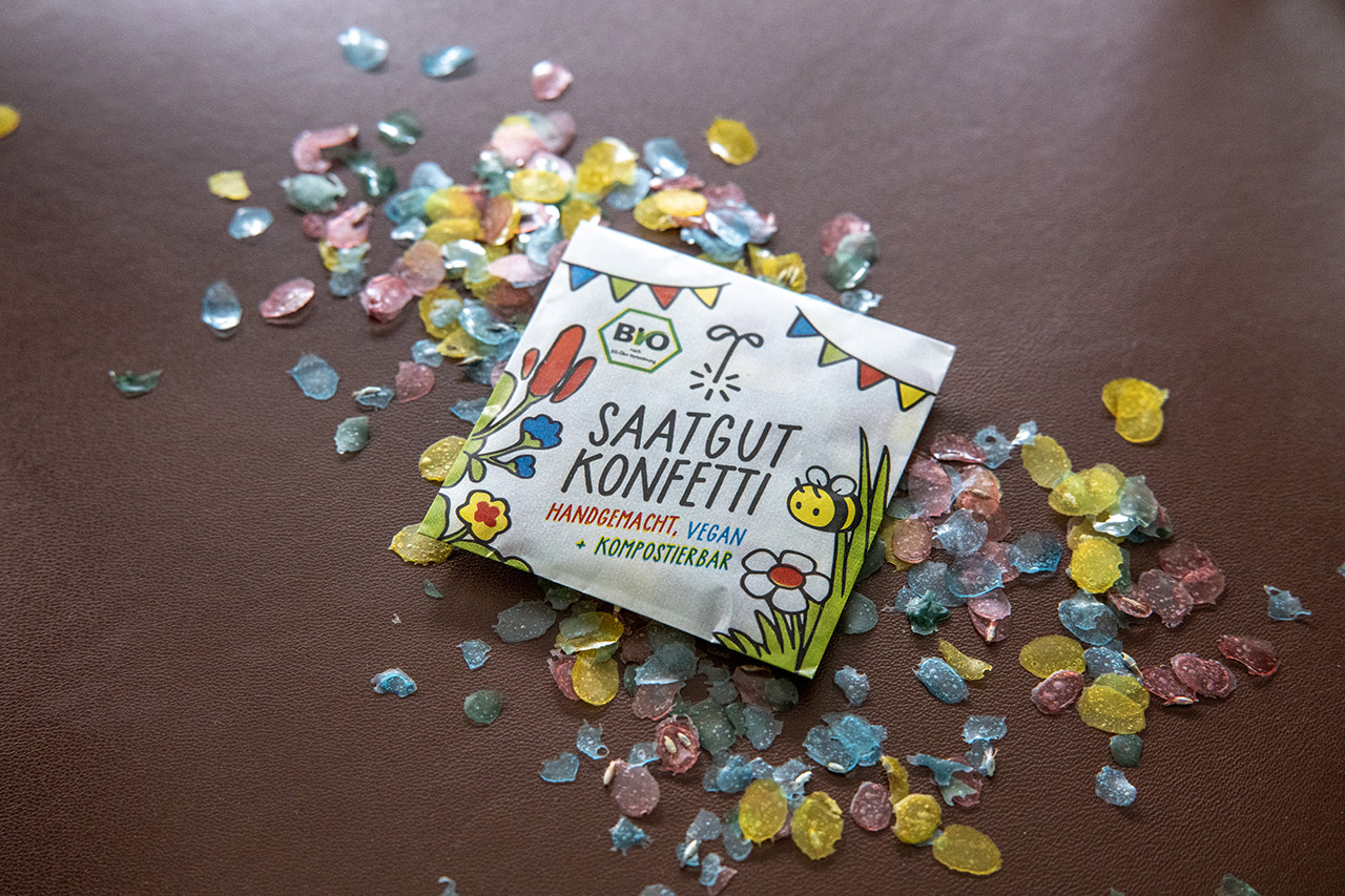 Saatgut Konfetti - Bio Vegan handgemacht