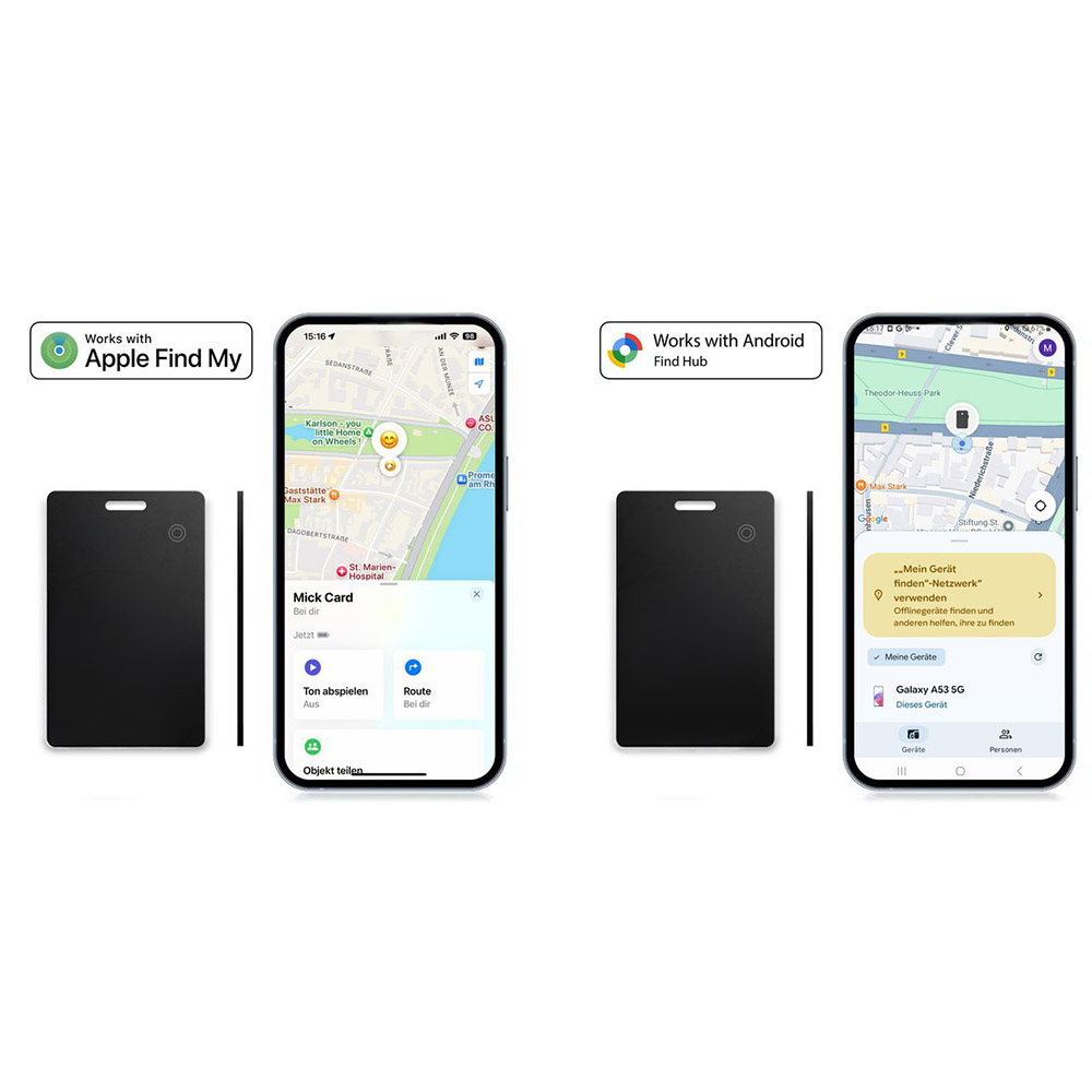 Bluetooth-Tracker Karte "DualTag"